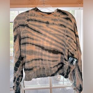 Electric and Rose Tie-Dye cropped sweatshirt